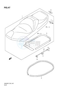 AN400 ABS BURGMAN EU-UK drawing SEAT