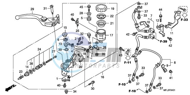 FR. BRAKE MASTER CYLINDER (CBR1000RA)