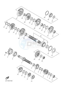 YZF-R1M 998 R3 (2KSC 2KSD) drawing TRANSMISSION