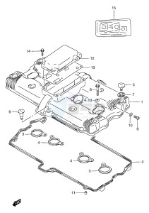 GSF1200 (E2) Bandit drawing CYLINDER HEAD COVER