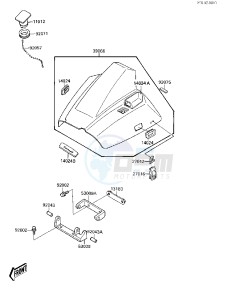 JF 650 A [X2] (A3) [X2] drawing ENGINE HOOD