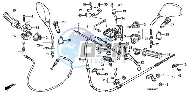 HANDLE LEVER/SWITCH/CABLE (SH125D9/150D9)