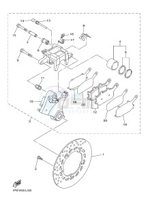 XJ6N 600 XJ6-N (NAKED) (20SR 20SU) drawing REAR BRAKE CALIPER