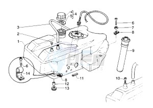 Hexagon GTX 125-180 drawing Fuel Tank