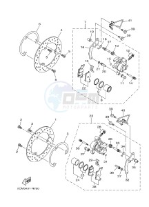 MWS125-C TRICITY 125 (BU51 BU53) drawing FRONT BRAKE CALIPER