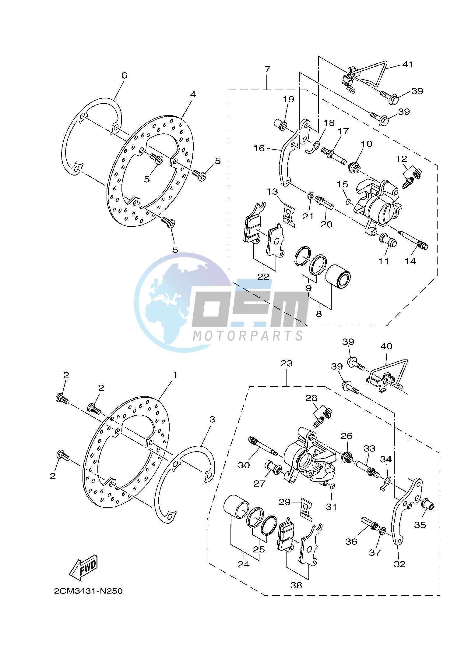 FRONT BRAKE CALIPER