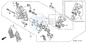 VFR8009 Ireland - (EK / MME TWO) drawing R. FRONT BRAKE CALIPER