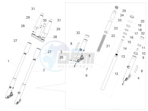 MGX 21 FLYING FORTRESS 1380 EMEA drawing Front Fork Kaifa