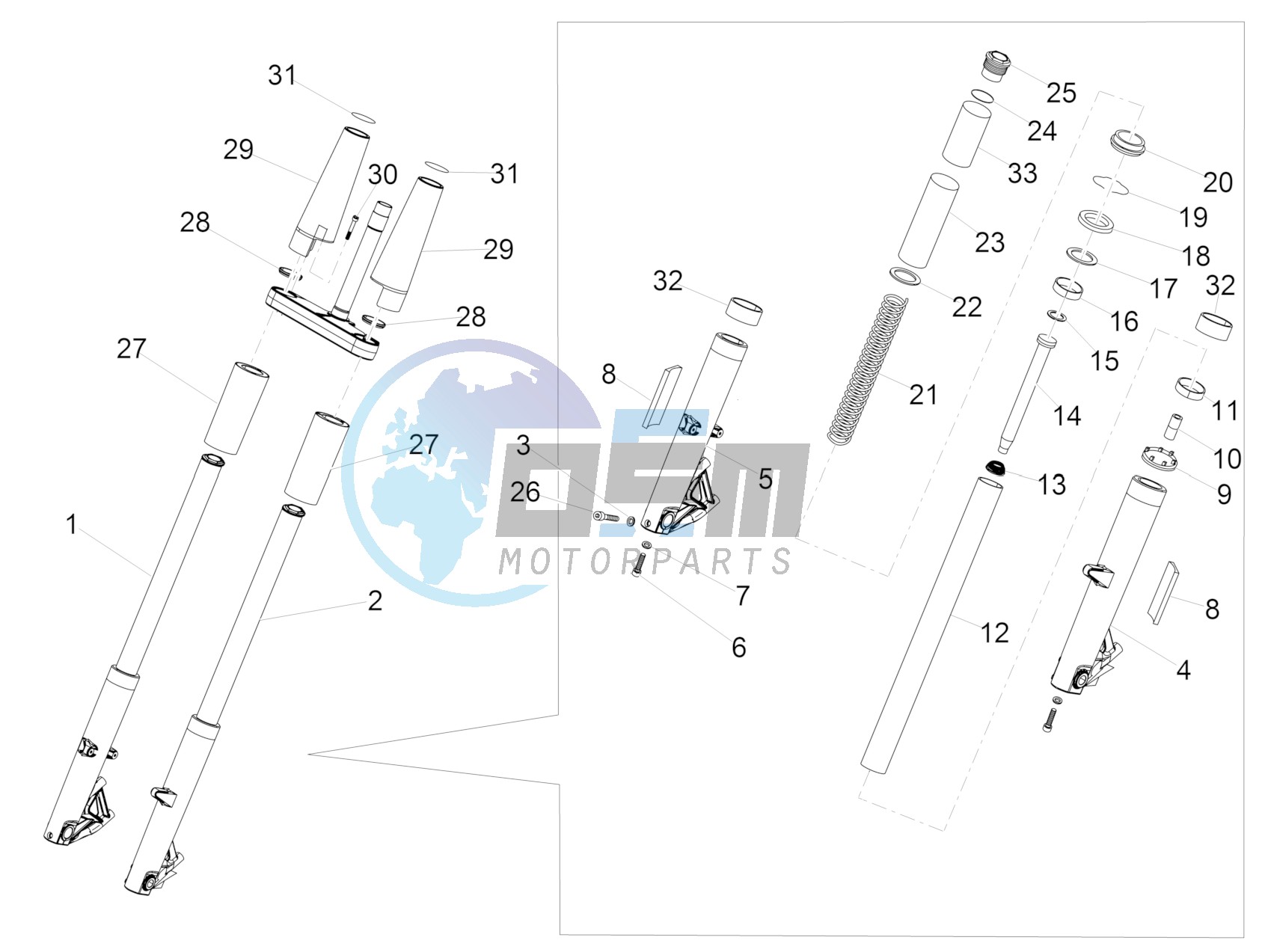 Front Fork Kaifa