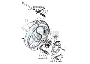 SZR 660 drawing REAR WHEEL