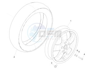 GTV 300 HPE SEI GIORNI IE E4 ABS (EMEA) drawing Front wheel