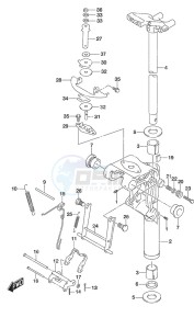 DF 9.9B drawing Swivel Bracket Non-Remote Control