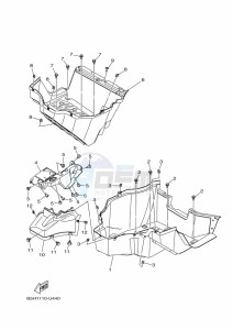 YXZ1000E YXZ1000R (B5JG) drawing STAND & FOOTREST