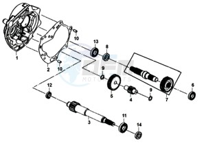 ORBIT III 50 25KMH (L8) NL drawing DRIVESHAFTS