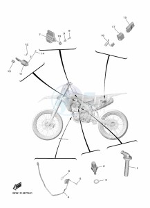 YZ450F (BR96) drawing ELECTRICAL 1