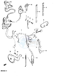 DR125S (Z-D) drawing WIRING HARNESS