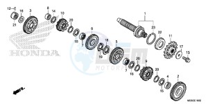 NC700SDC drawing TRANSMISSION (NC700SD) (COUNTERSHAFT)