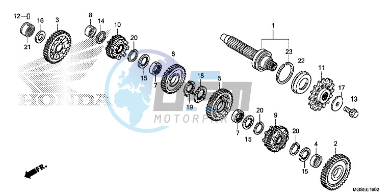 TRANSMISSION (NC700SD) (COUNTERSHAFT)