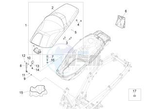 X10 350 4t 4v ie e3 drawing Saddle seats - Tool roll