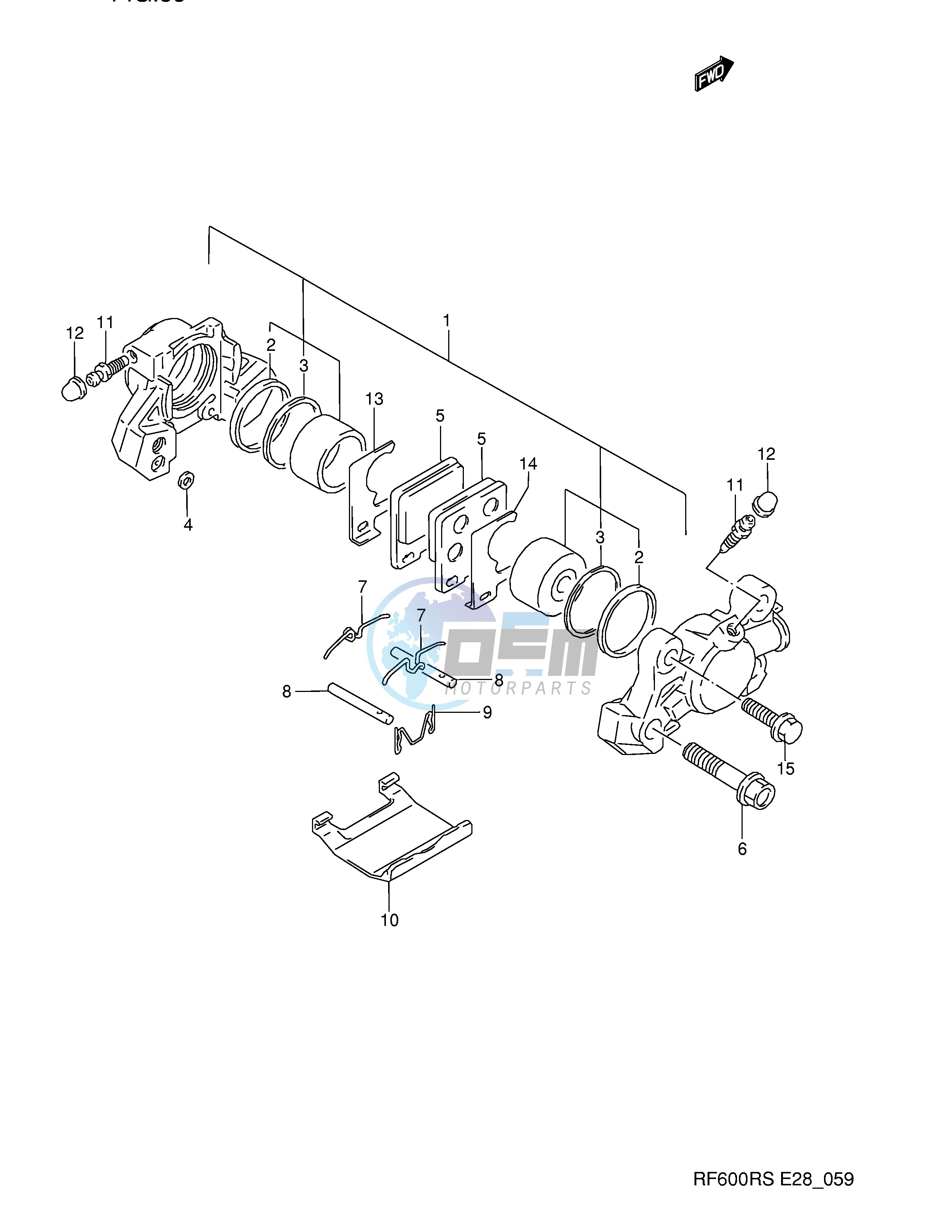 REAR CALIPER (MODEL P R)