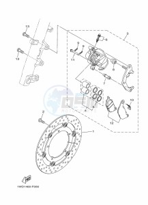 YZF320-A YZF-R3 (B7P1) drawing FRONT BRAKE CALIPER