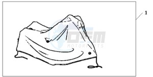 CBF10009 Ireland - (EK) drawing BODY COVER XL HONDA LOGO