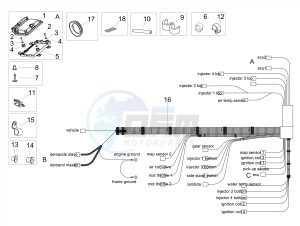 RSV4 1000 RR E4 ABS (NAFTA) drawing Central electrical system