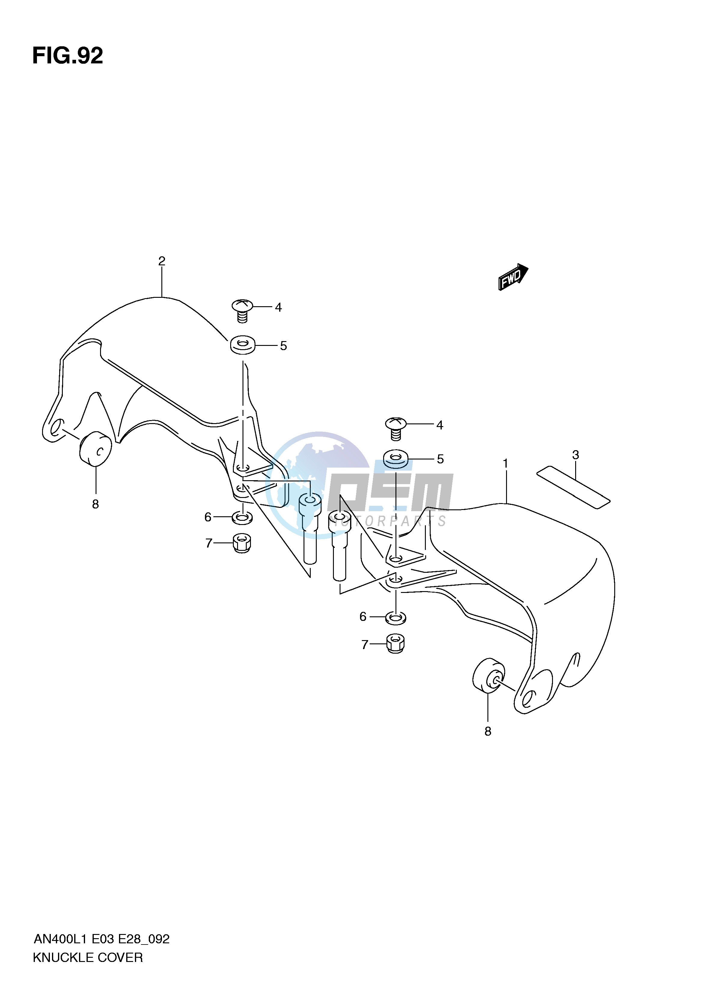 KNUCKLE COVER (AN400ZAL1 E33)