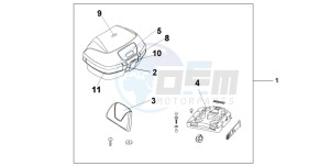 NSS250 JAZZ drawing TOP BOX 45L