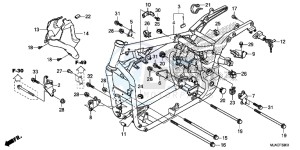 VT750CSE Shadow - VT750CS-E UK - (E) drawing FRAME BODY (VT750CS/ C2B/ C2S/ C)