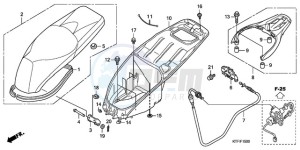 SH1259 E / 3E drawing SEAT/LUGGAGE BOX