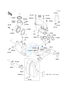 JS 750 C [SXI PRO] (C1-C5) [SXI PRO] drawing MUFFLER-- S- -