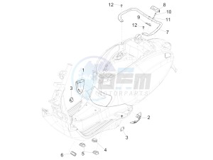 SPRINT 150 4T 3V IE ABS E3 (NAFTA) drawing Side cover - Spoiler