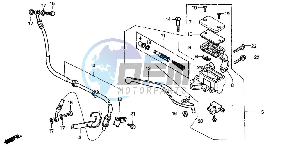 FR. BRAKE MASTER CYLINDER