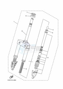 ED06 drawing FRONT FORK