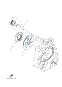 YFM300 RAPTOR 300 (1SC1) drawing STARTER CLUTCH