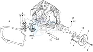 Liberty 50 4t RST Delivery drawing Lever - Camshaft