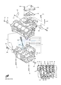 XJ6F 600 DIVERSION F (1CWV 1CWW) drawing CRANKCASE