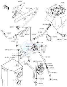 MULE SX 4x4 KAF400HHF EU drawing Fuel Pump