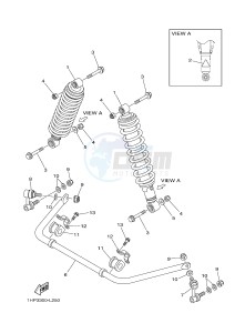 YFM700FWAD YFM7FGPHB GRIZZLY 700 EPS HUNTER (1HP7) drawing REAR SUSPENSION