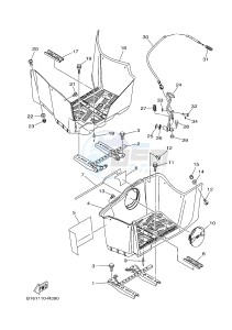 YFM700FWBD YFM70KPAJ KODIAK 700 EPS (B32K) drawing STAND & FOOTREST