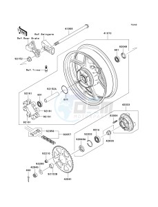 ER 650 C [ER-6N](9F) C9F drawing REAR WHEEL_CHAIN