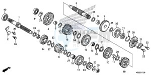 CRF250ME CRF250M UK - (E) drawing TRANSMISSION