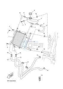 NS50N NITRO NAKED (1PL6 1PL6) drawing RADIATOR & HOSE