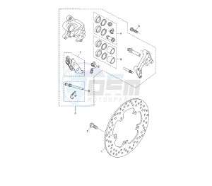 YP R X-MAX 250 drawing FRONT BRAKE CALIPER