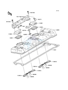 ZZR1400 ZX1400A6F FR GB XX (EU ME A(FRICA) drawing Cylinder Head Cover