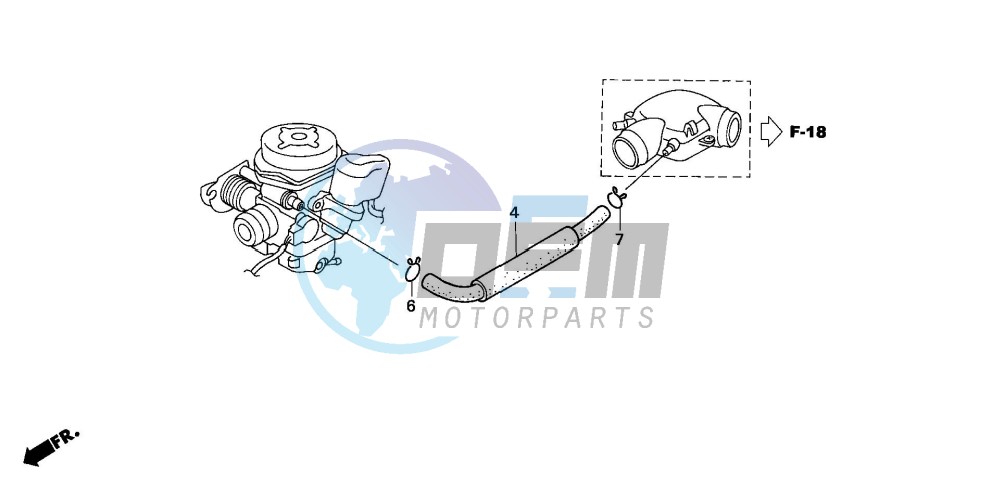 SUB AIR CLEANER (TUBING)