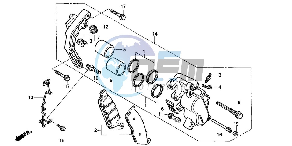 FRONT BRAKE CALIPER