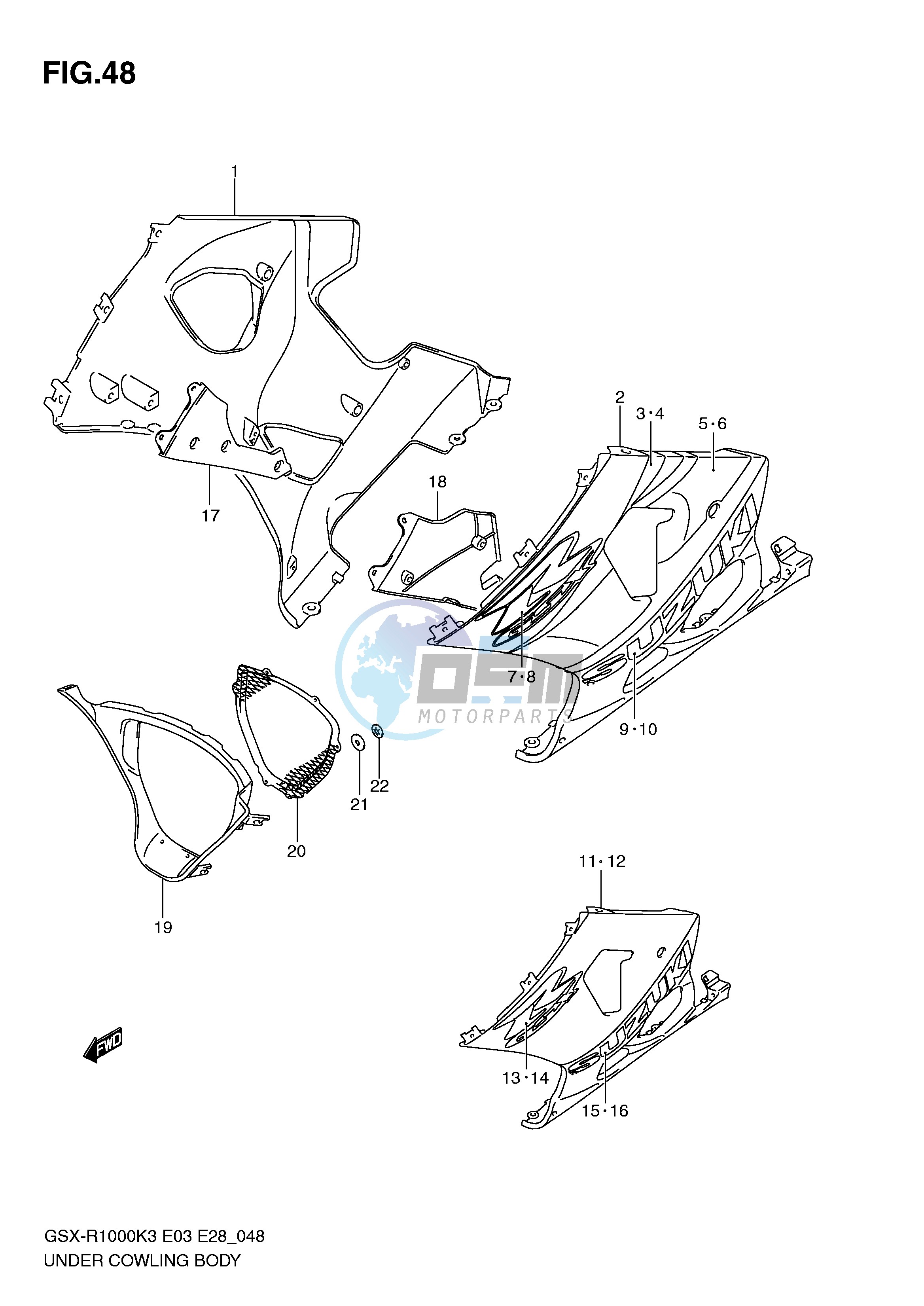 UNDER COWLING (MODEL K3)