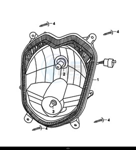 ORBIT II 50 (25 KM/H) (AE05W8-NL) (L8-M0) drawing HEAD LIGHT